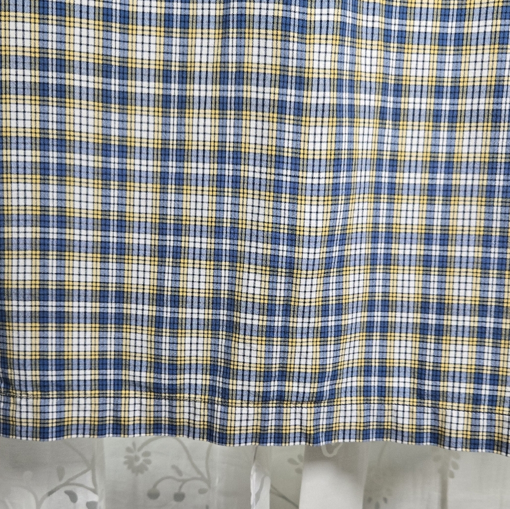 Structure‎ Plaid Short Sleeve Button Up Men’s Large 90s Y2K Plaid Button-Up - Picture 7 of 9